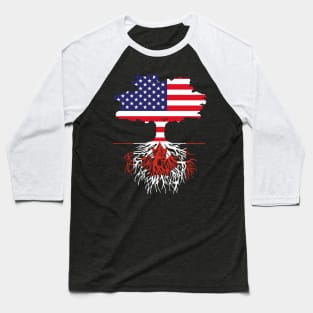 American Grown Canadian Roots Baseball T-Shirt